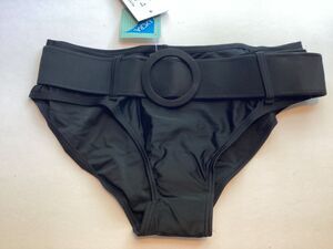 1317b NWT Bikini Bay M/M 31B  CTBL Black Thick Belted Bottom Size 16 $15